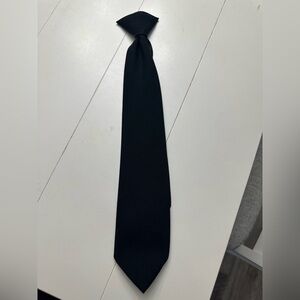Classic Black Neck Tie Clip On
